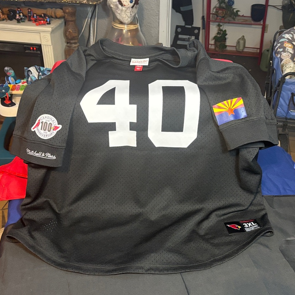 Mitchell & Ness Black Jersey with Cardinals Patch